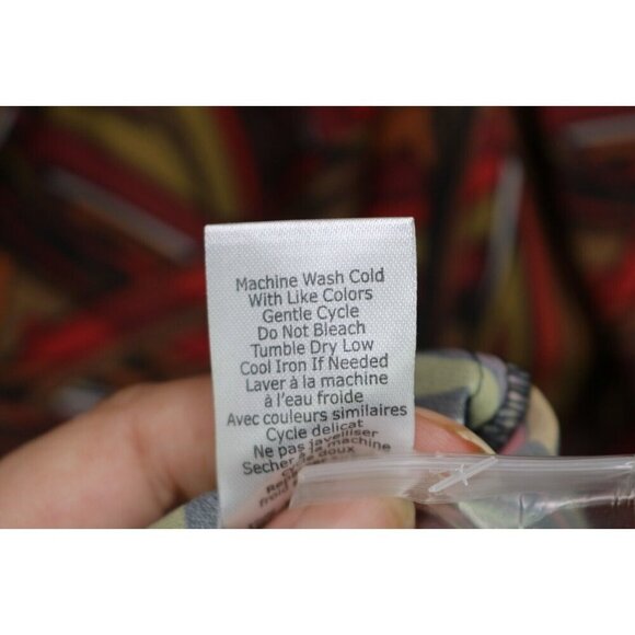 Vanessa Williams Silky Button Up Blouse-Size 3X-Tie Front-New without Tags - Picture 7 of 11